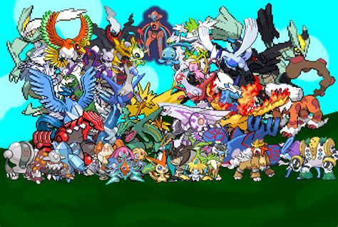 all legendary pokemon pictures only